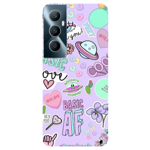 Realme C65 Basic AF Transparent Silicone TPU Θήκη