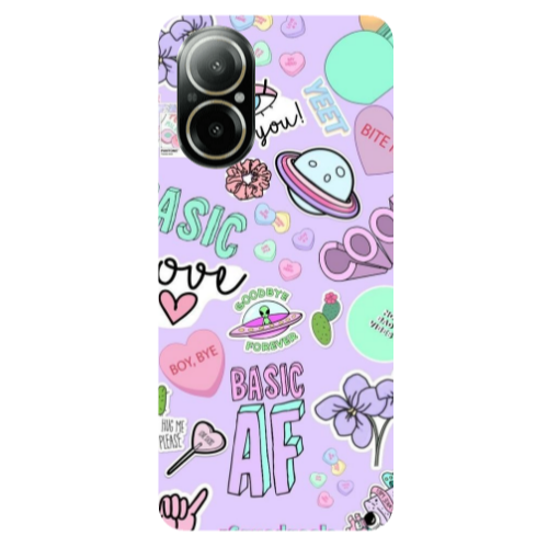 Realme C67 Basic AF Transparent Silicone TPU Θήκη