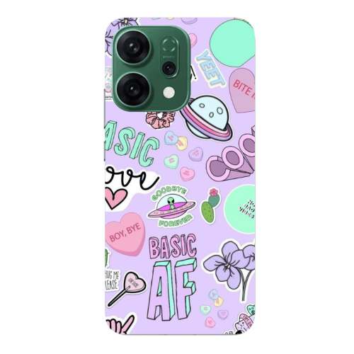 Oppo RENO 14 Basic AF Transparent Silicone TPU Θήκη