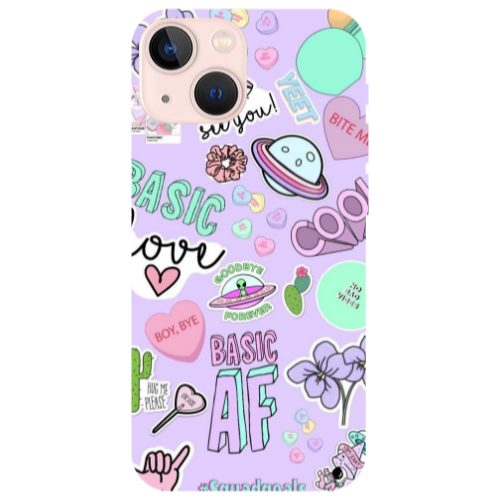 Apple iPhone 13 Basic AF Transparent Silicone TPU Θήκη