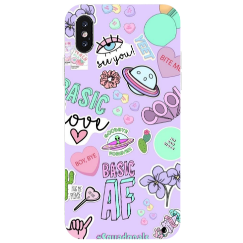 Apple iPhone X Basic AF Transparent Silicone TPU Θήκη
