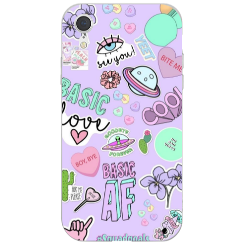 Apple iPhone Xr Basic AF Transparent Silicone TPU Θήκη