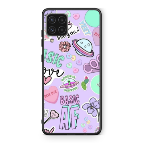 Samsung A22 4G Basic AF Black Glossy Θήκη