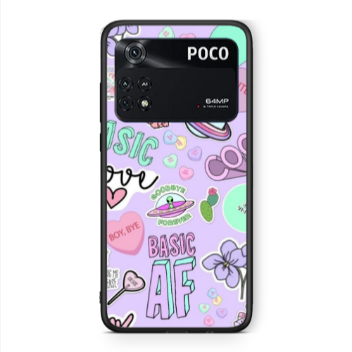 Xiaomi Poco M4 Pro 4G Basic AF Black Glossy Θήκη