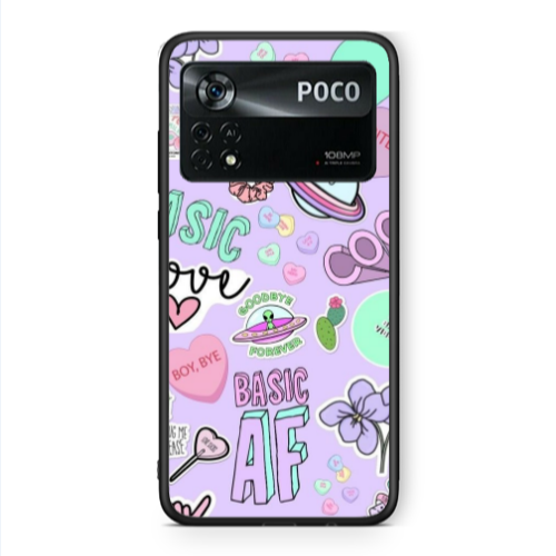 Xiaomi Poco X4 Pro Basic AF Black Glossy Θήκη