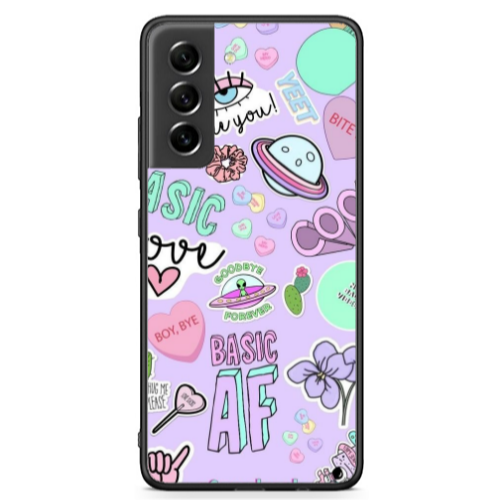Samsung S21 FE Basic AF Black Glossy Θήκη