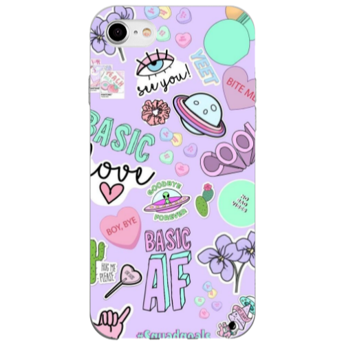 Apple iPhone 7 Basic AF Transparent Silicone TPU Θήκη