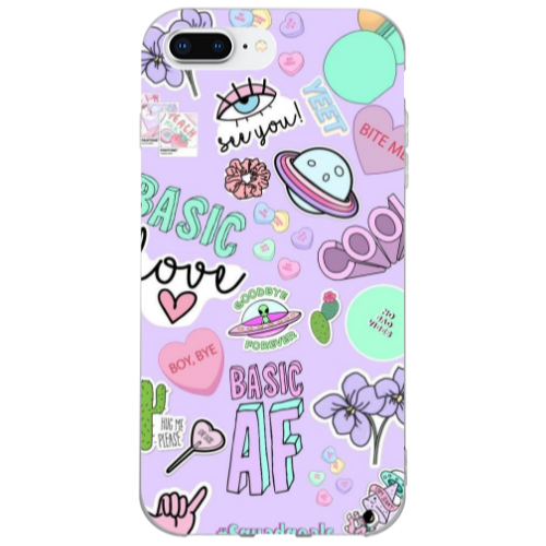 Apple iPhone 7 Plus Basic AF Transparent Silicone TPU Θήκη