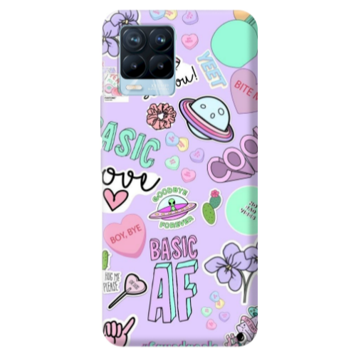 Realme 8 Pro Basic AF Transparent Silicone TPU Θήκη