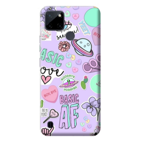 Realme C25Y Basic AF Transparent Silicone TPU Θήκη