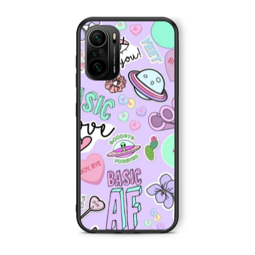 Xiaomi Poco F3 Basic AF Black Glossy Θήκη