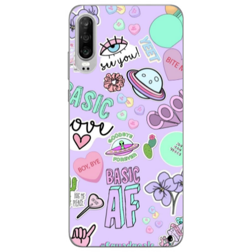 Huawei P30 Basic AF Transparent Silicone TPU Θήκη