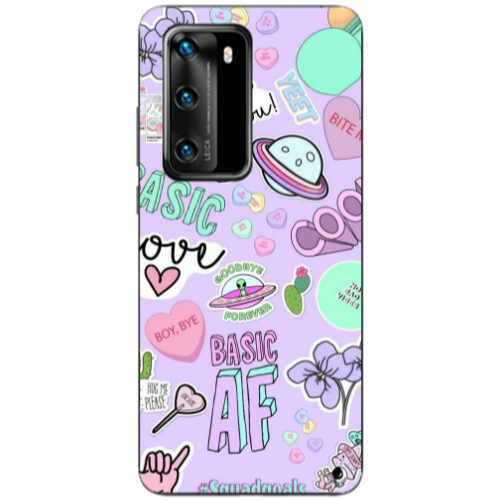 Huawei P40 Basic AF Transparent Silicone TPU Θήκη