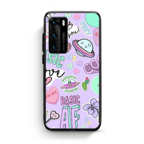 Huawei P40 Basic AF Black Glossy Θήκη