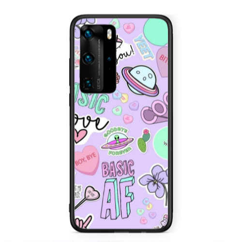 Huawei P40 Pro Basic AF Black Glossy Θήκη
