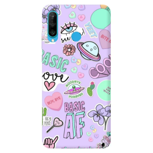 Huawei P30 Lite Basic AF Transparent Silicone TPU Θήκη
