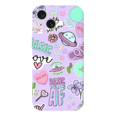 Apple iPhone 15 Basic AF Transparent Silicone TPU Θήκη