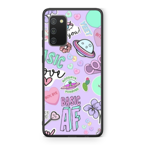 Samsung A02s Basic AF Black Glossy Θήκη