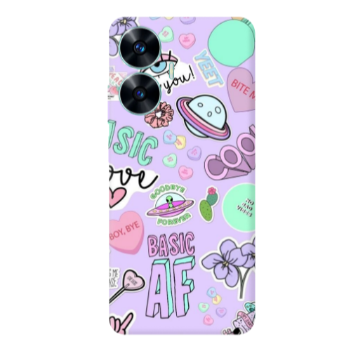 Realme C55 Basic AF Transparent Silicone TPU Θήκη