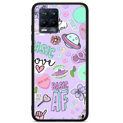 Realme 8 i Basic AF Black Glossy Θήκη