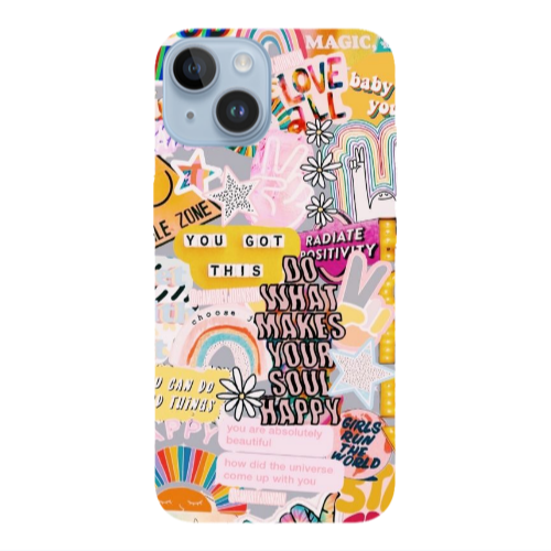 Apple iPhone 14  Stay Grovy Transparent Silicone TPU Θήκη