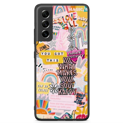Samsung S21 FE Stay Grovy Black Glossy Θήκη