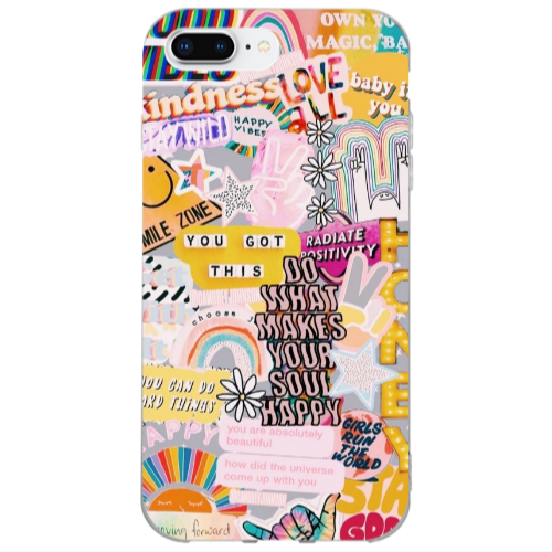 Apple iPhone 7 Plus Stay Grovy Transparent Silicone TPU Θήκη