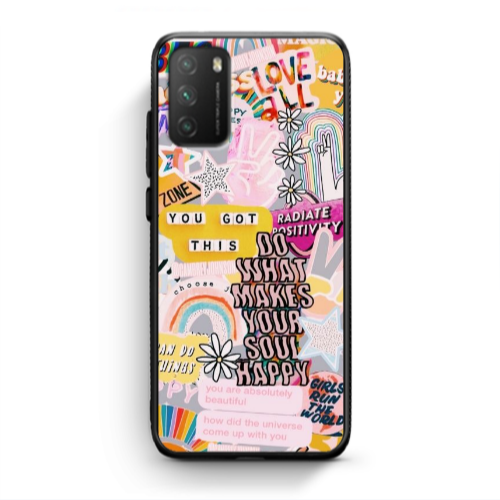 Xiaomi Poco M3 Stay Grovy Black Glossy Θήκη