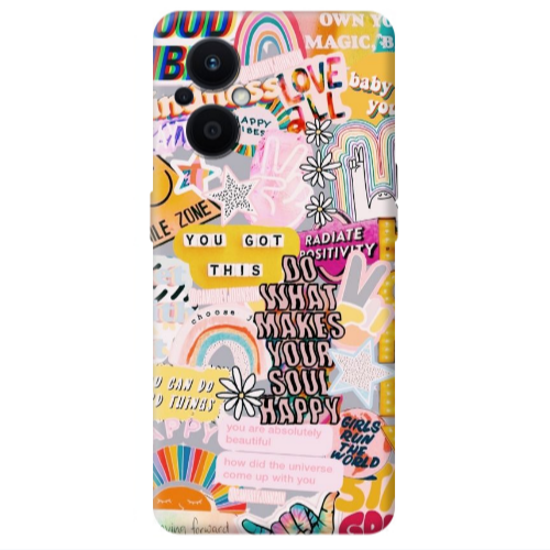 Oppo Reno 7 Lite Stay Grovy Transparent Silicone TPU Θήκη