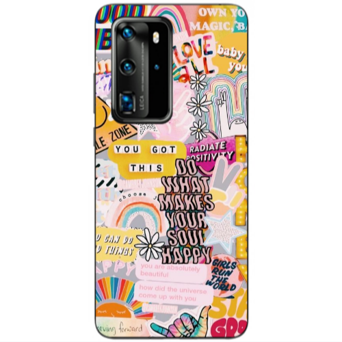 Huawei P40 Pro Stay Grovy Transparent Silicone TPU Θήκη