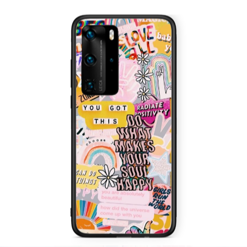 Huawei P40 Pro Stay Grovy Black Glossy Θήκη
