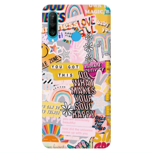 Huawei P30 Lite Stay Grovy Transparent Silicone TPU Θήκη