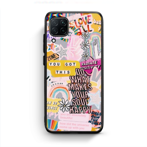Huawei P40 Lite Stay Grovy Black Glossy Θήκη