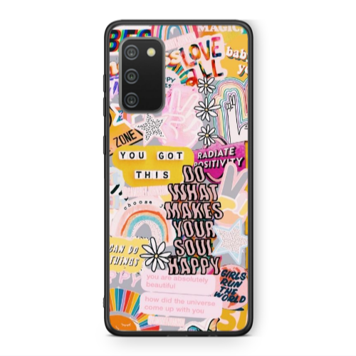 Samsung A02s Stay Grovy Black Glossy Θήκη