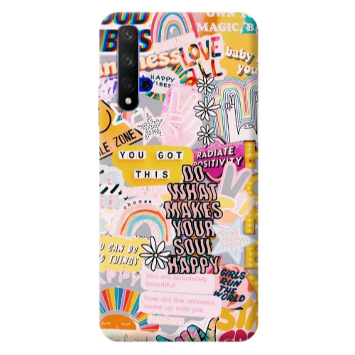 Huawei Nova 5 T Stay Grovy Transparent Silicone TPU Θήκη