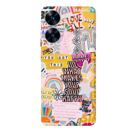 Realme C55 Stay Grovy Transparent Silicone TPU Θήκη