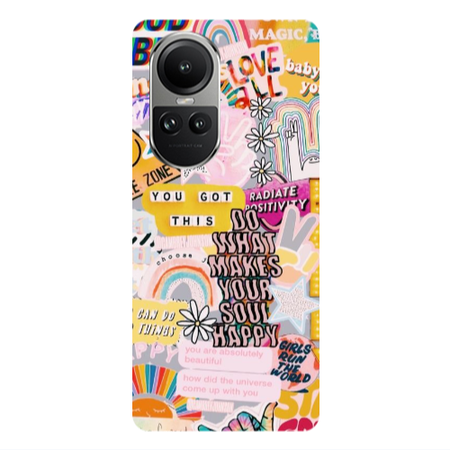 Oppo Reno10 5G Stay Grovy Transparent Silicone TPU Θήκη