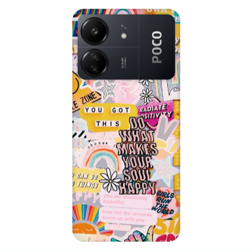 Xiaomi Poco C65 Stay Grovy Transparent Silicone TPU Θήκη