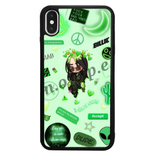 Apple iPhone Xs Dude Black Glossy Θήκη