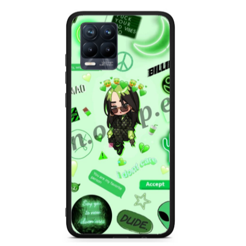 Realme 8  Dude Black Glossy Θήκη
