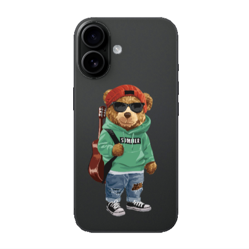 Apple Iphone 16 plus Summer Tedy Transparent Silicone TPU Θήκη
