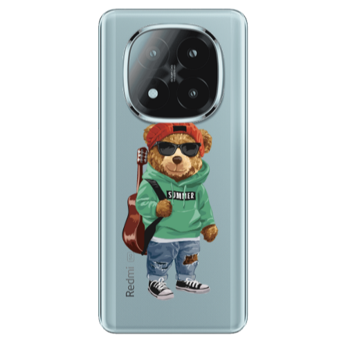 Xiaomi Redmi Note 14 Pro + 5g Summer Tedy Transparent Silicone TPU Θήκη