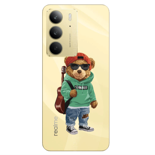 Realme C 75 Summer Tedy Transparent Silicone TPU Θήκη