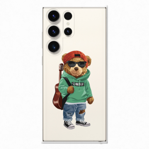 Samsung S25 Ultra Summer Tedy Transparent Silicone TPU Θήκη