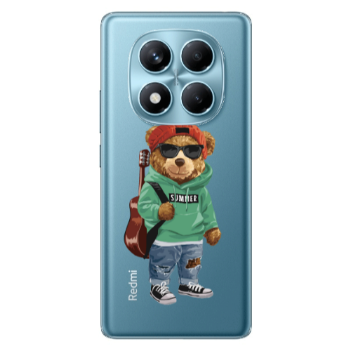 Xiaomi Redmi Note 14 Pro Summer Tedy Transparent Silicone TPU Θήκη
