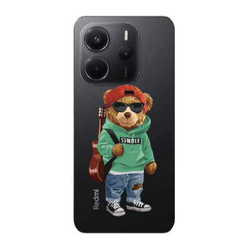 Xiaomi Redmi Note 14 Summer Tedy Transparent Silicone TPU Θήκη