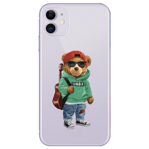 Apple iPhone 11  Summer Tedy Transparent Silicone TPU Θήκη