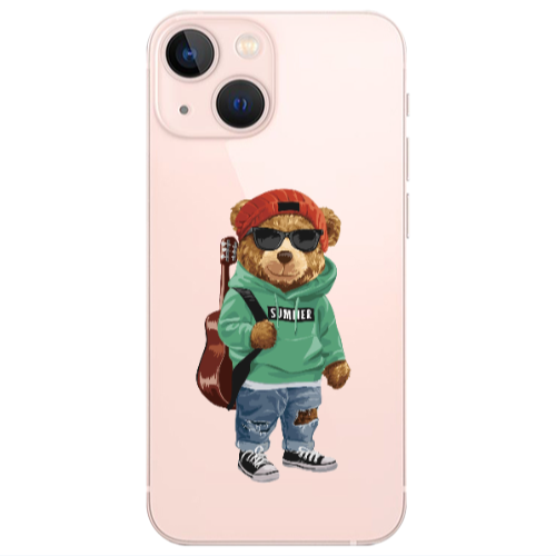 Apple iPhone 13 Summer Tedy Transparent Silicone TPU Θήκη