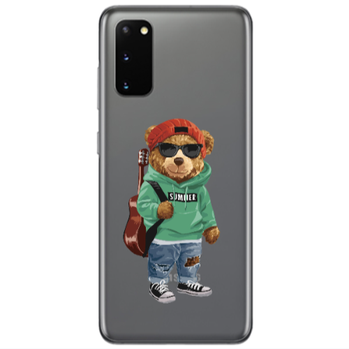 Samsung S20 Summer Tedy Transparent Silicone TPU Θήκη