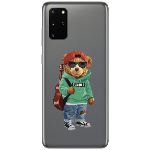 Samsung S20 Plus Summer Tedy Transparent Silicone TPU Θήκη